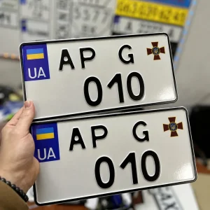 Номера для автомобіля Нацгвардії
